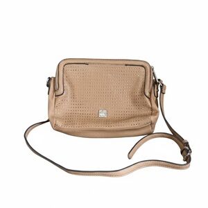 Naturalizer Tan Perforated Crossbody Bag